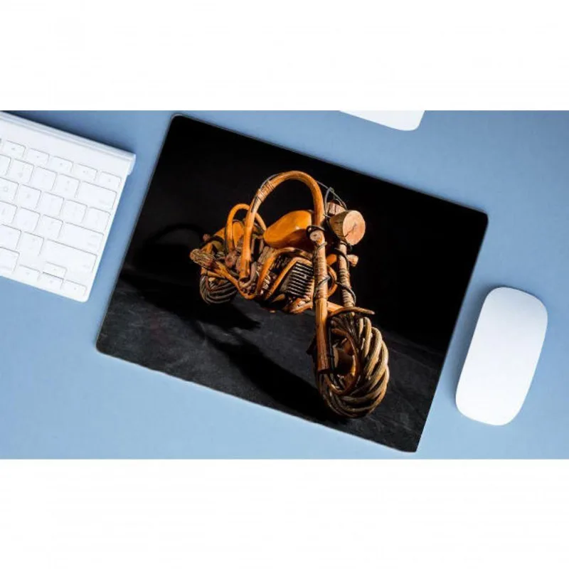 Mouse Pad Grande Moto De Madeira - DELUZZ
