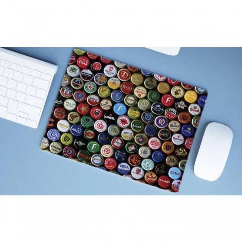 Mouse Pad Grande, Tampinhas De Cerveja - DELUZZ