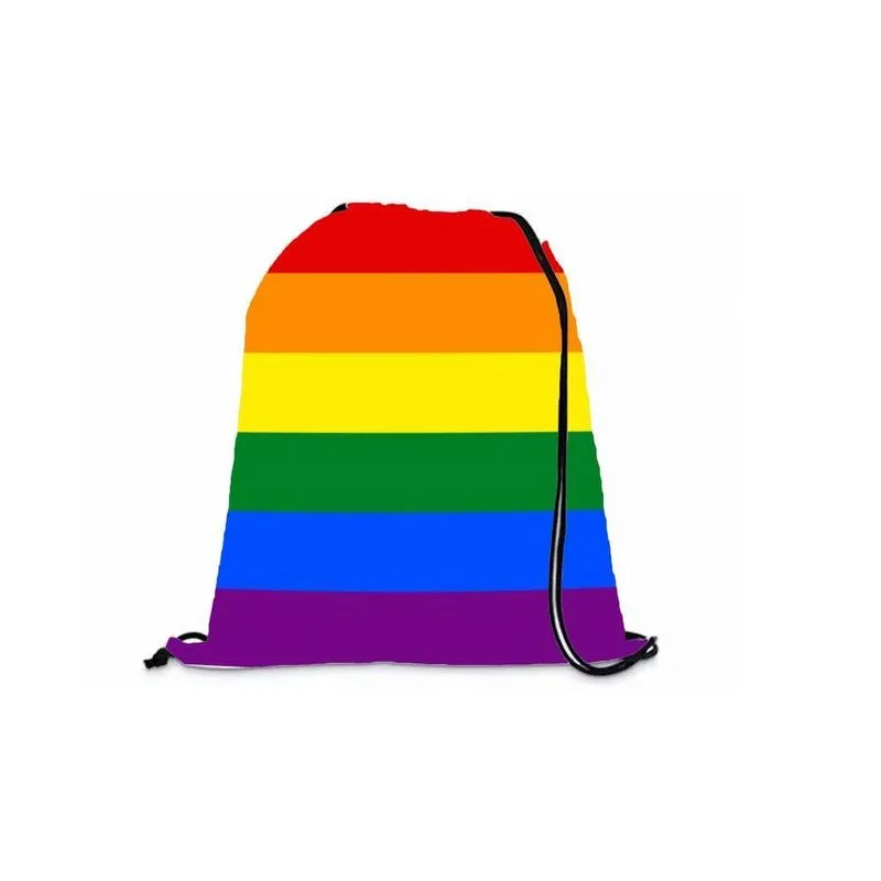 Mochila Saco Personalizada Academia Linha Lgbt Bandeira