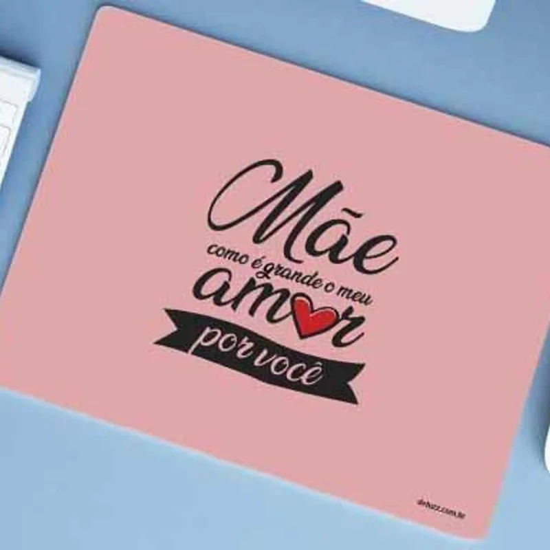 Mouse Pad Criativo Mãe Como é Grande Meu Amor - DELUZZ