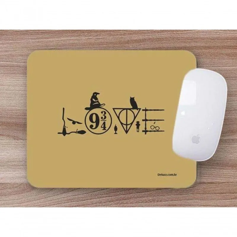 Mouse Pad Retro Love Harry Potter - DELUZZ