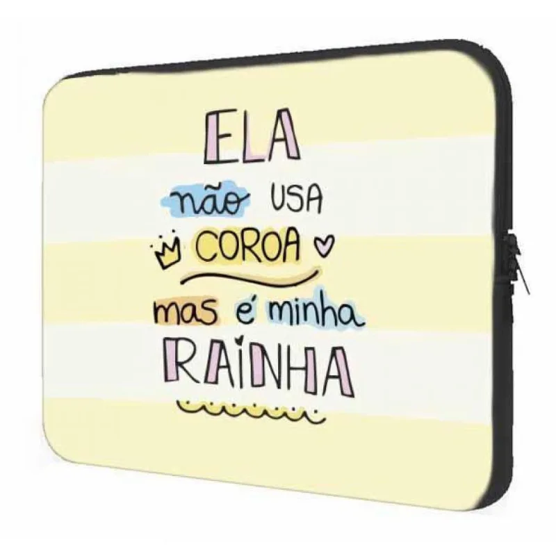 Case Notebook 14" Ela Não Usa Coroa Mas é Minha Rainha