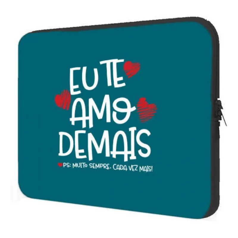 Case Notebook 15.6" Personalizada Eu Te Amo Demais