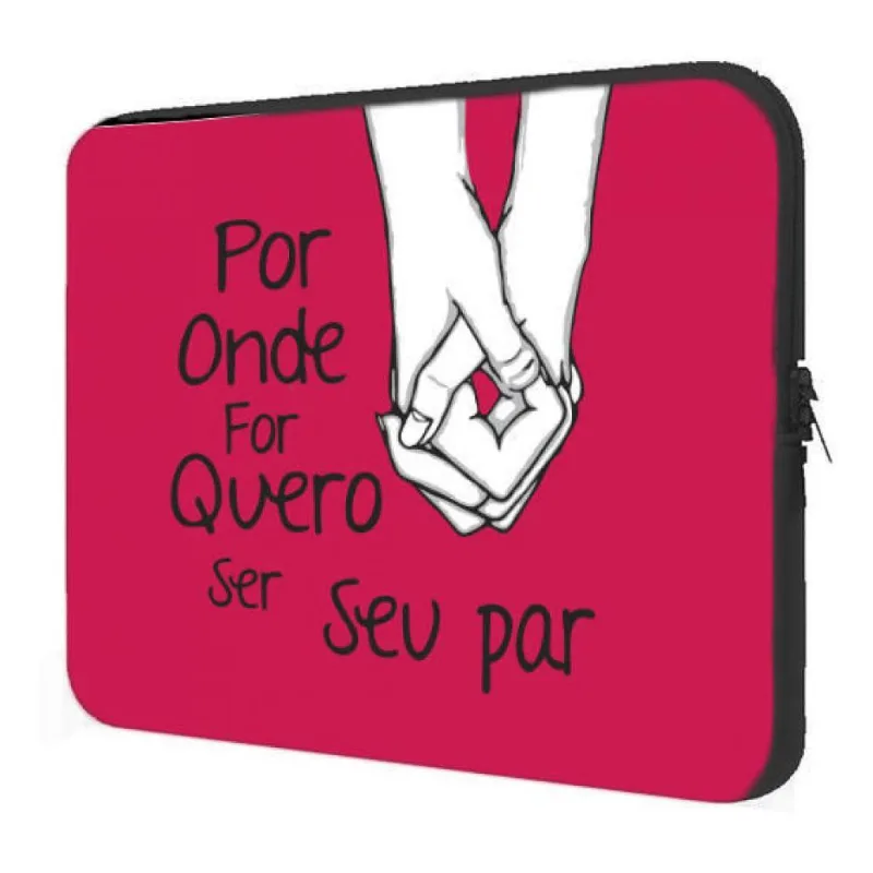Case Notebook 15.6" Por Onde Eu For Quero Ser Seu Par