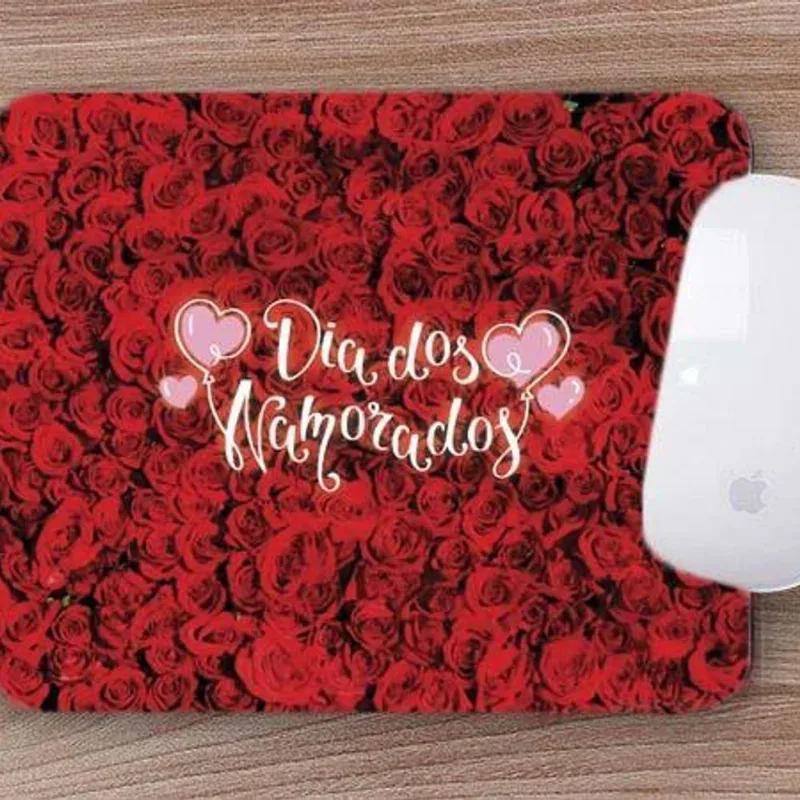 Mouse Pad Presente Rosas Dia dos Namorados - DELUZZ