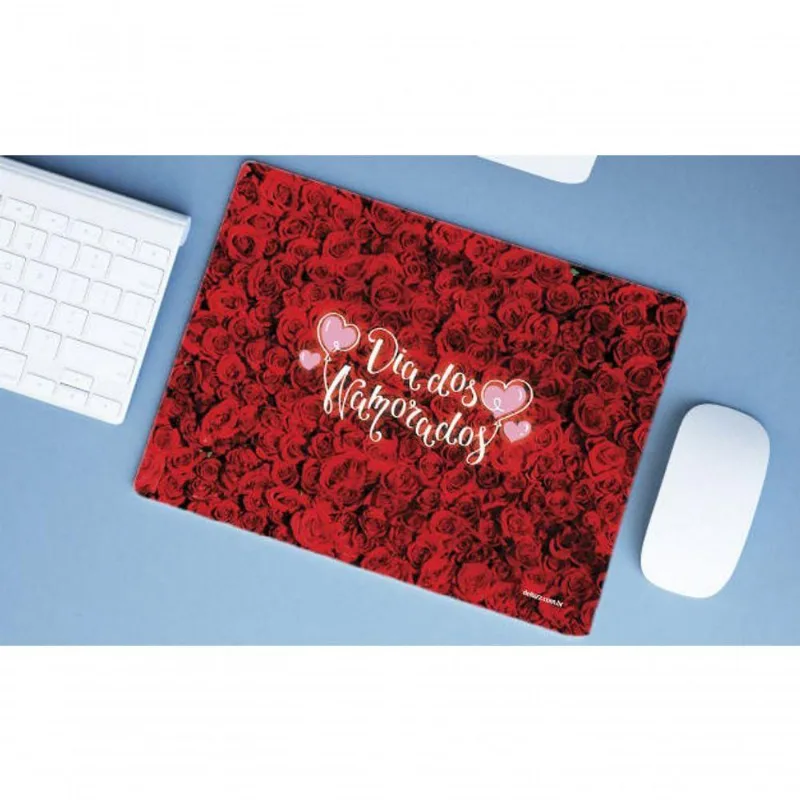 Mouse Pad Grande Presente Rosas Dia Dos Namorados - DELUZZ