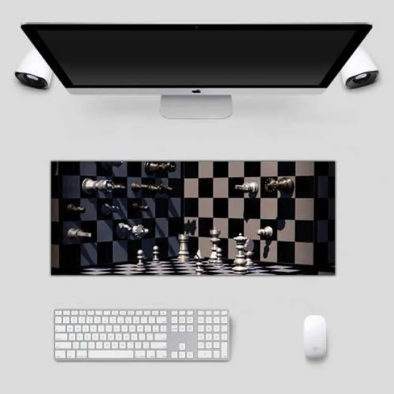 Mouse Pad Gamer Speed Jogo Xadrez Tamanho 28Cm X 70Cm X 3Mm - DELUZZ