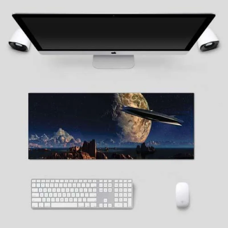 Mouse Pad Grande Gamer Speed órbita Espacial - DELUZZ