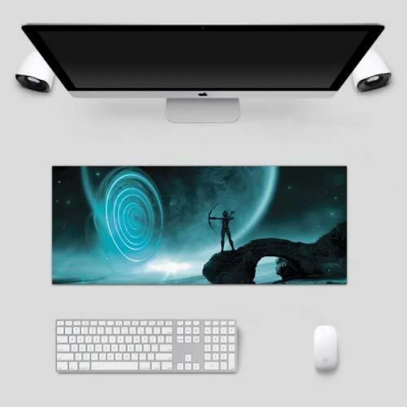 Mouse Pad Grande Gamer Speed Arqueiro Sombrio - DELUZZ