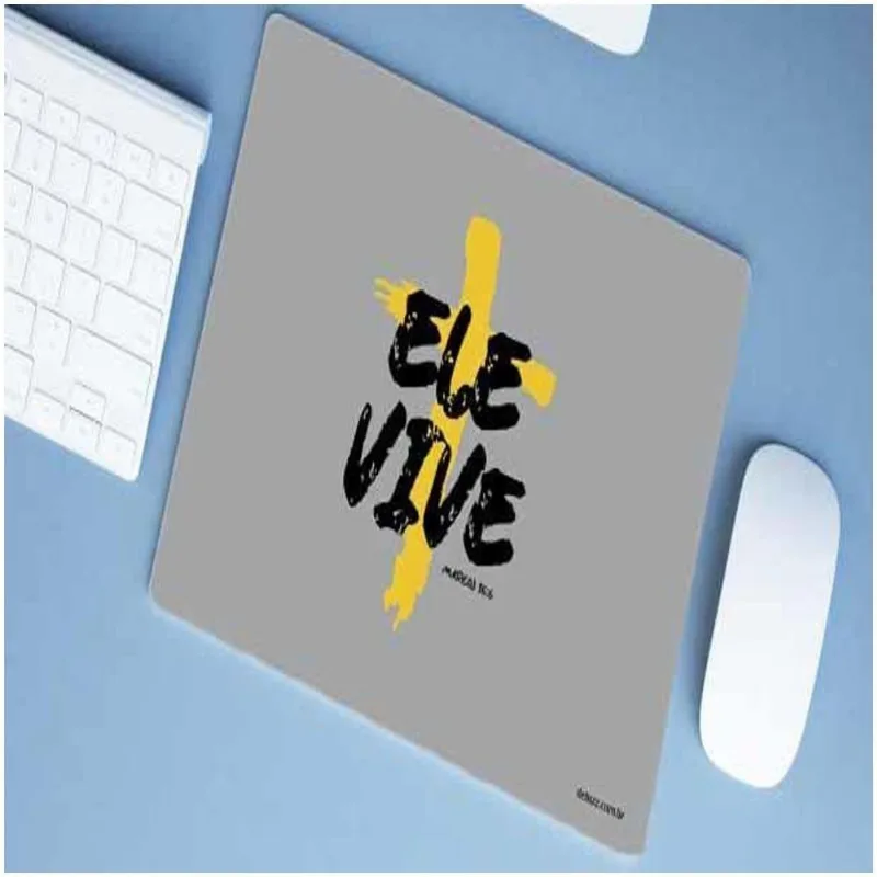 Mouse Pad Emborrachado Personalizado Grande Ele Vive - DELUZZ
