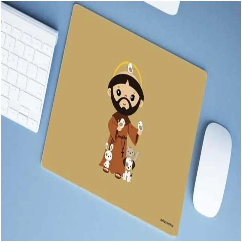 Mouse Pad Emborrachado Personalizado Grande São Francisco De Assis - DELUZZ