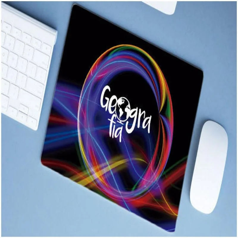 Mouse Pad Emborrachado Personalizado Grande Geografia - DELUZZ