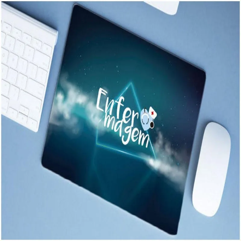 Mouse Pad Emborrachado Personalizado Grande Enfermagem - DELUZZ