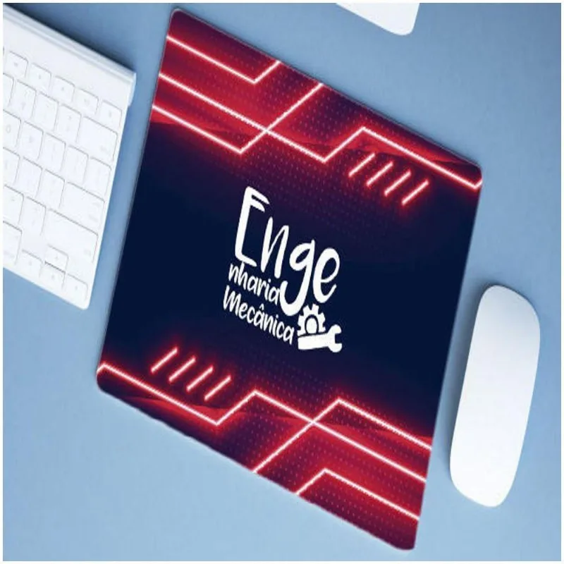Mouse Pad Emborrachado Personalizado Grande Engenharia Mecânica - DELUZZ