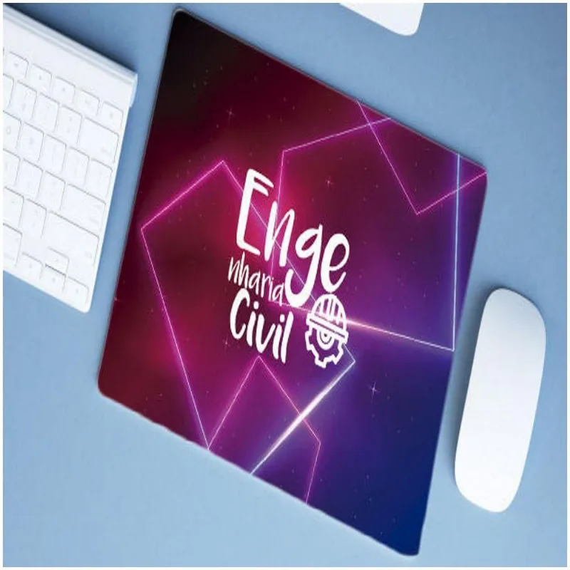 Mouse Pad Emborrachado Personalizado Grande Engenharia Civil - DELUZZ