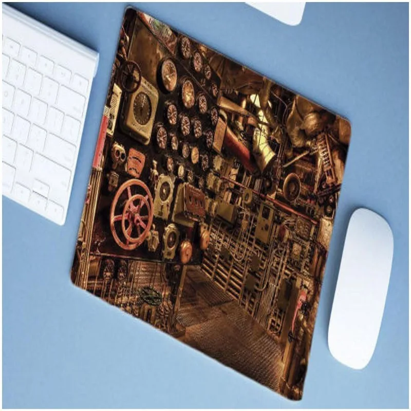 Mouse Pad Emborrachado Personalizado Grande Casa De Máquinas - DELUZZ