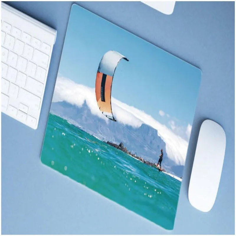 Mouse Pad Emborrachado Personalizado Grande Kitesurf - DELUZZ