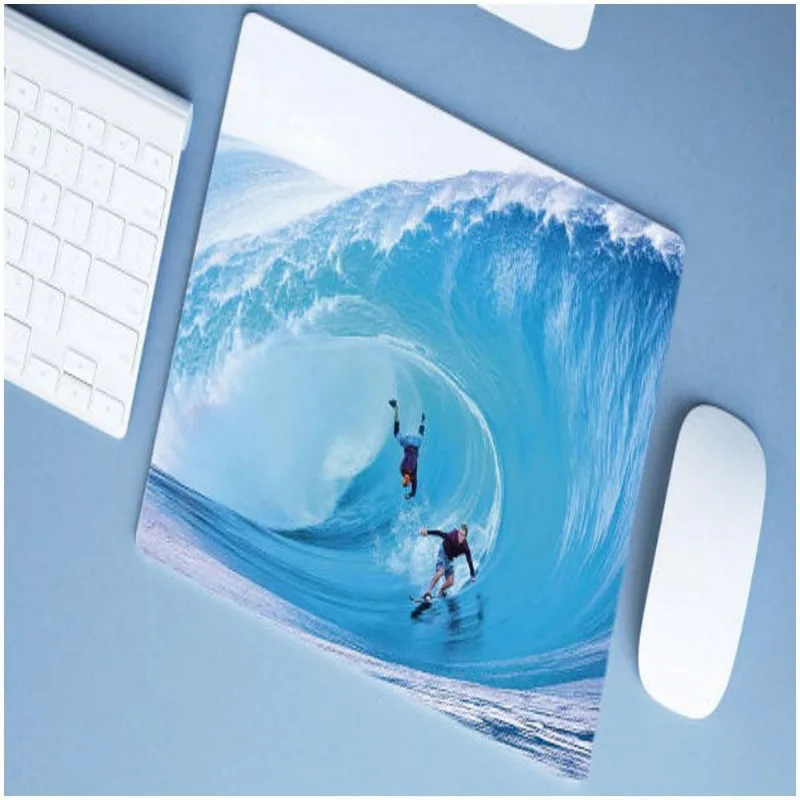 Mouse Pad Emborrachado Personalizado Grande Surfistas Caindo - DELUZZ