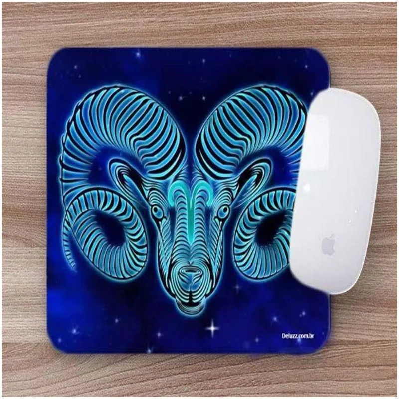 Mouse Pad Emborrachado Personalizado áries - DELUZZ