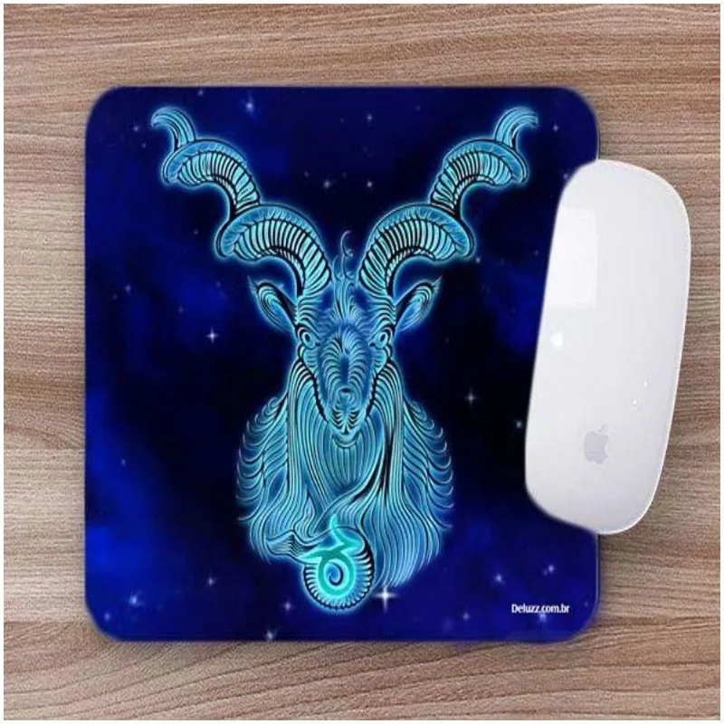 Mouse Pad Emborrachado Personalizado Capricórnio - DELUZZ