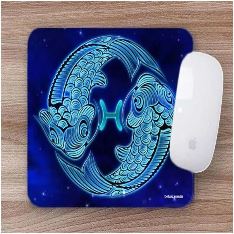 Mouse Pad Emborrachado Personalizado Peixes - DELUZZ