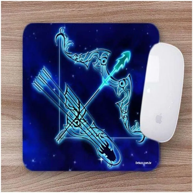 Mouse Pad Emborrachado Personalizado Sagitário - DELUZZ