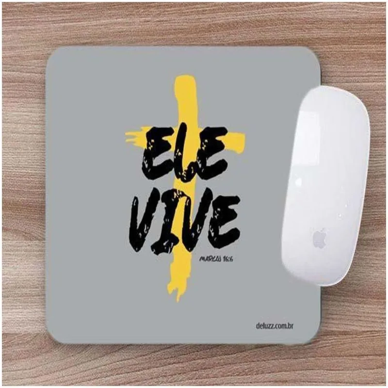 Mouse Pad Emborrachado Personalizado Ele Vive - DELUZZ