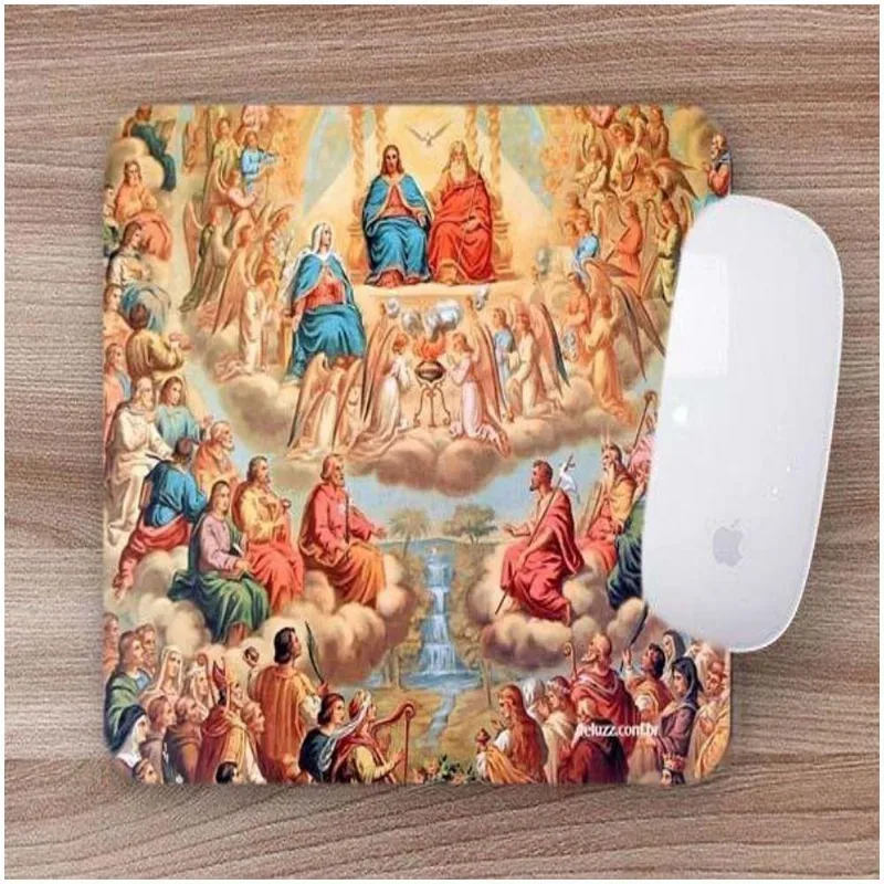 Mouse Pad Emborrachado Personalizado Reunião Todos Os Santos - DELUZZ