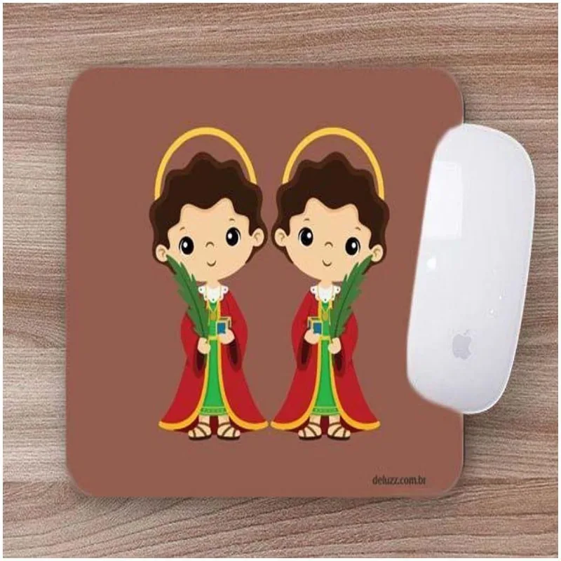 Mouse Pad Emborrachado Personalizado São Cosme E São Damião - DELUZZ