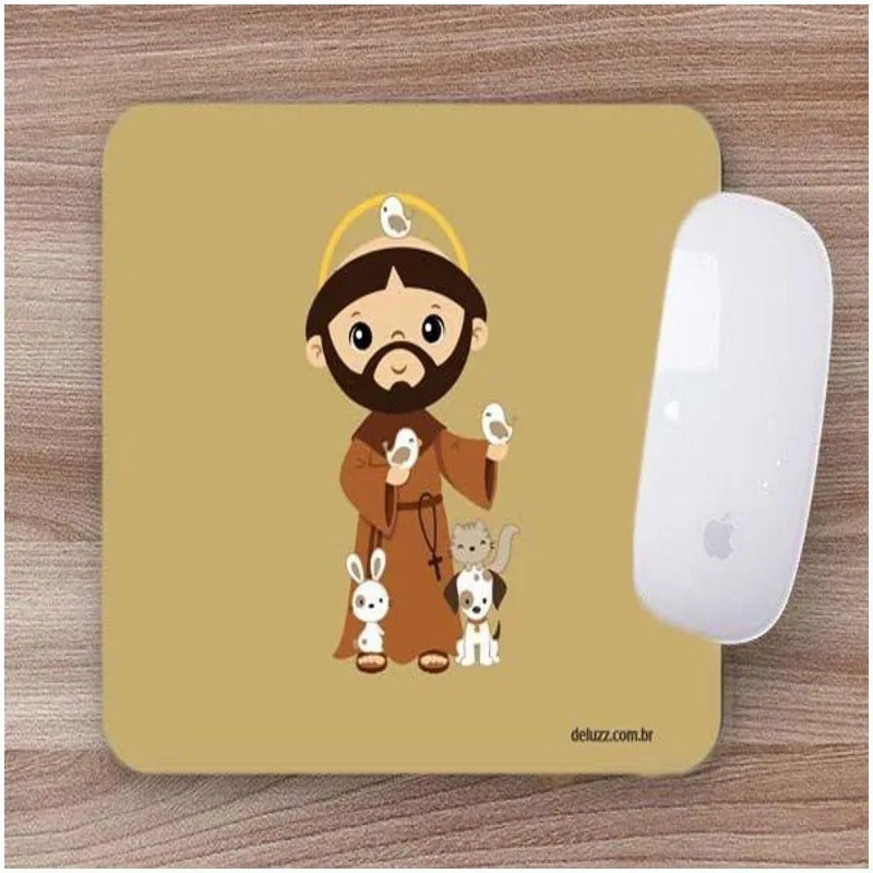 Mouse Pad Emborrachado Personalizado São Francisco De Assis - DELUZZ