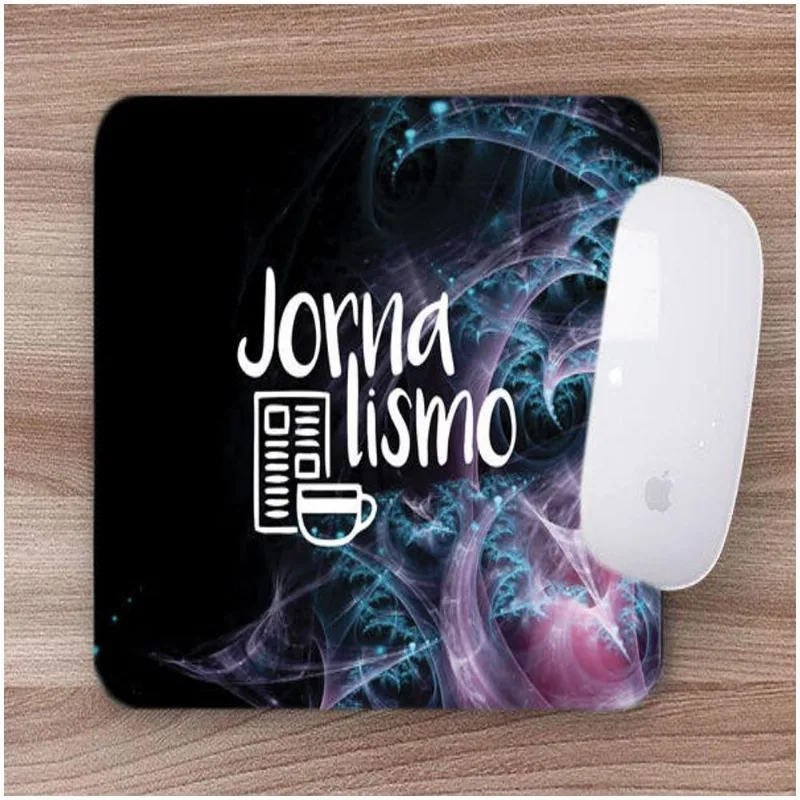 Mouse Pad Emborrachado Personalizado Jornalismo - DELUZZ