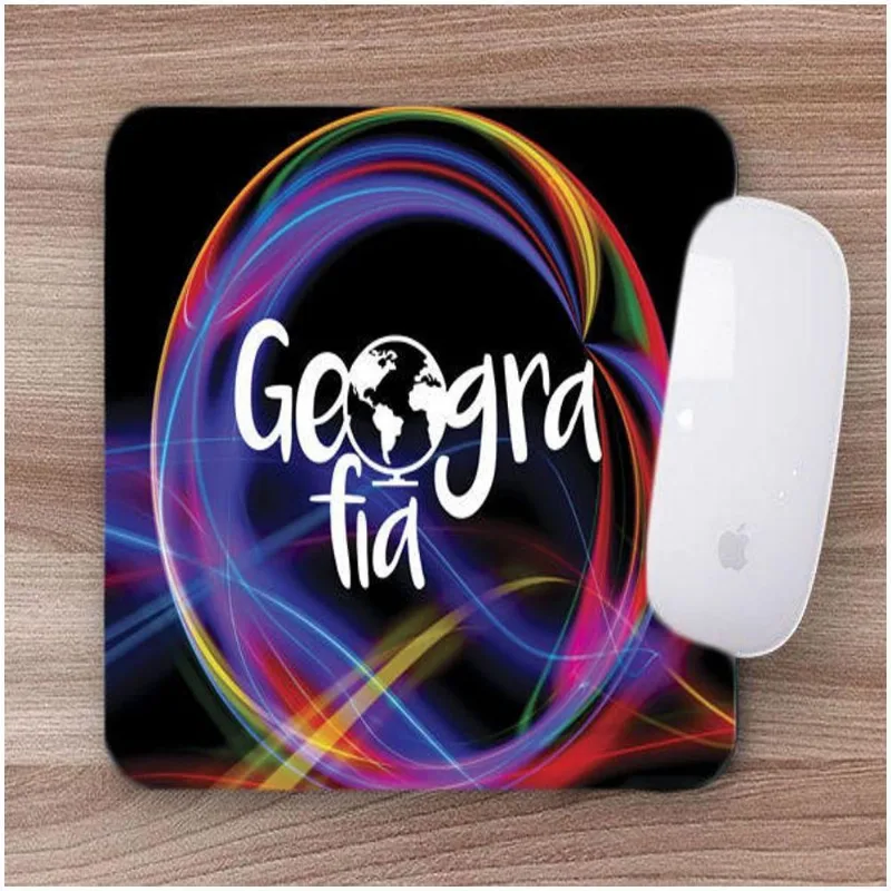 Mouse Pad Emborrachado Personalizado Geografia - DELUZZ
