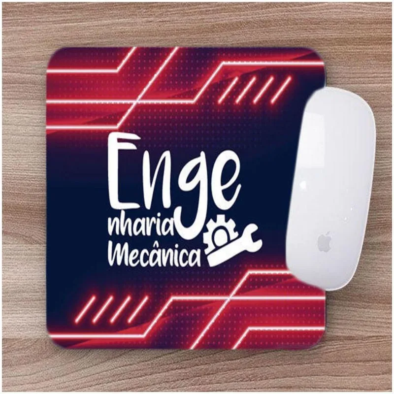 Mouse Pad Emborrachado Personalizado Engenharia Mecânica - DELUZZ