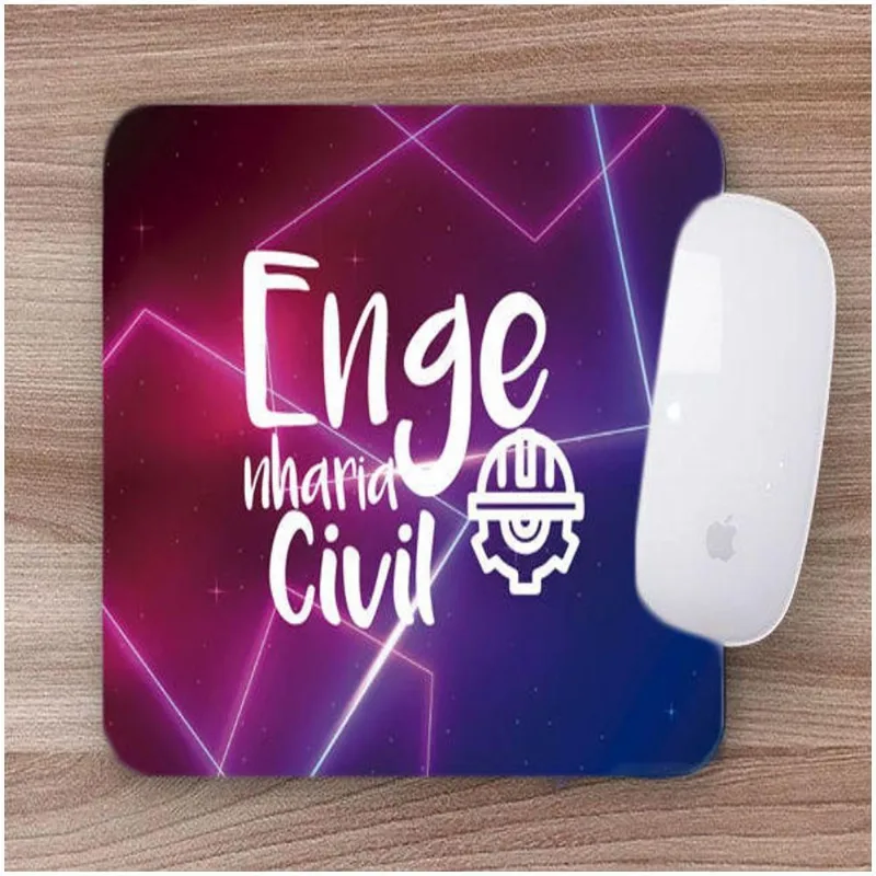 Mouse Pad Emborrachado Personalizado Engenharia Civil - DELUZZ