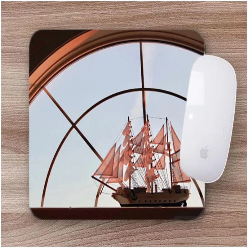Mouse Pad Emborrachado Personalizado Navio Veleiro - DELUZZ