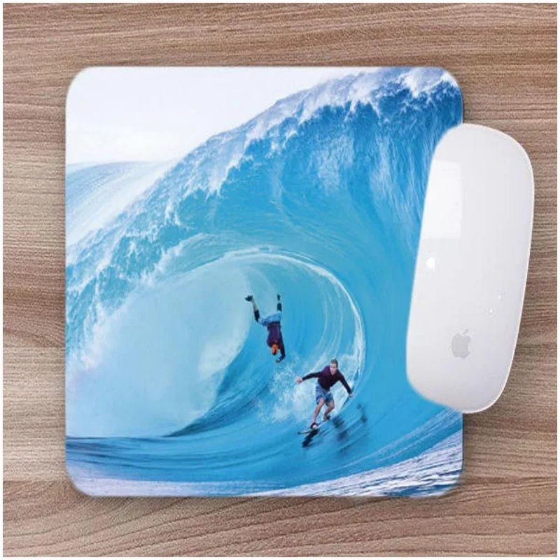Mouse Pad Emborrachado Personalizado Surfistas Caindo - DELUZZ