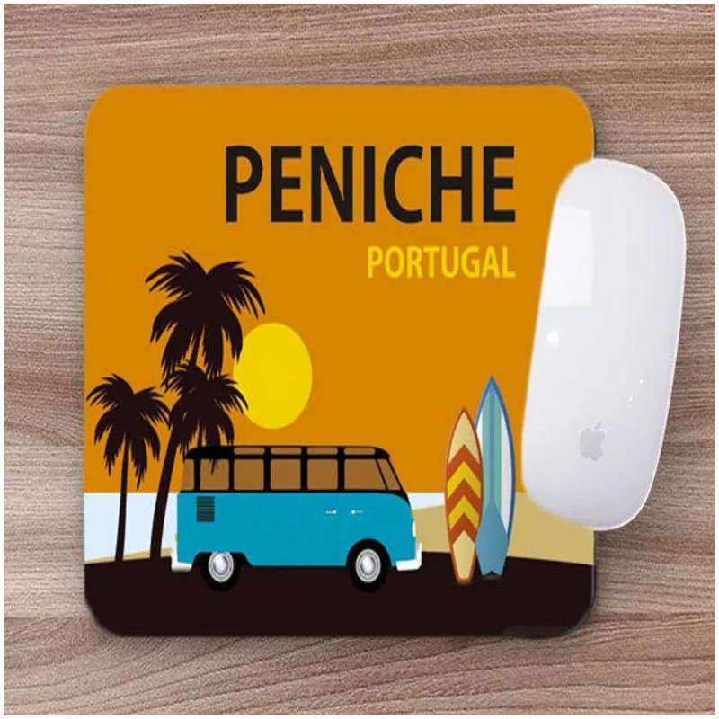 Mouse Pad Emborrachado Personalizado Surf Peniche - DELUZZ