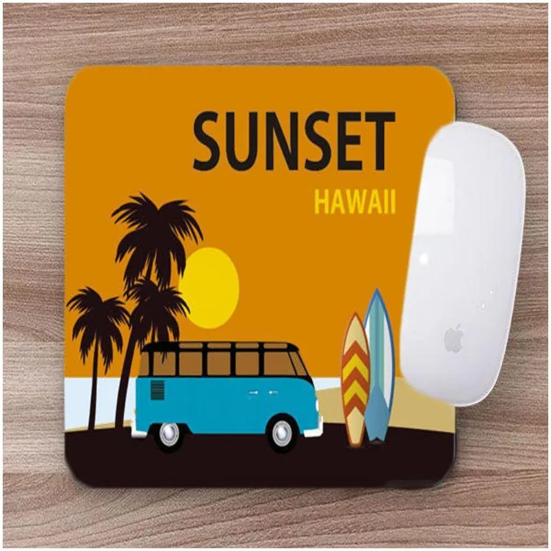 Mouse Pad Emborrachado Personalizado Surf Sunset - DELUZZ