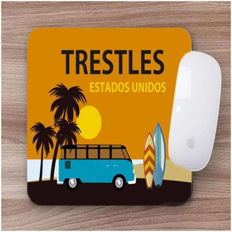 Mouse Pad Emborrachado Personalizado Surf Trestles - DELUZZ