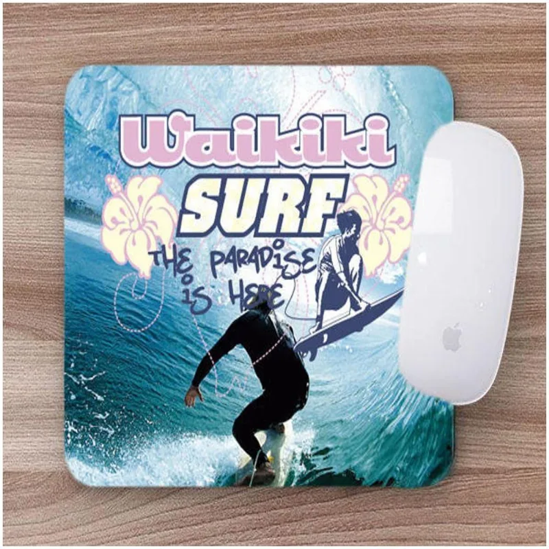 Mouse Pad Emborrachado Personalizado Surf Waikiki - DELUZZ