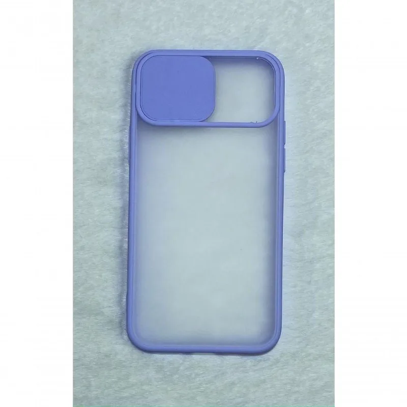 Capinha Silicone Protege Câmera Compativel Iphone 11 Pro 5.8 Translúcida Cor Lilás - DELUZZ