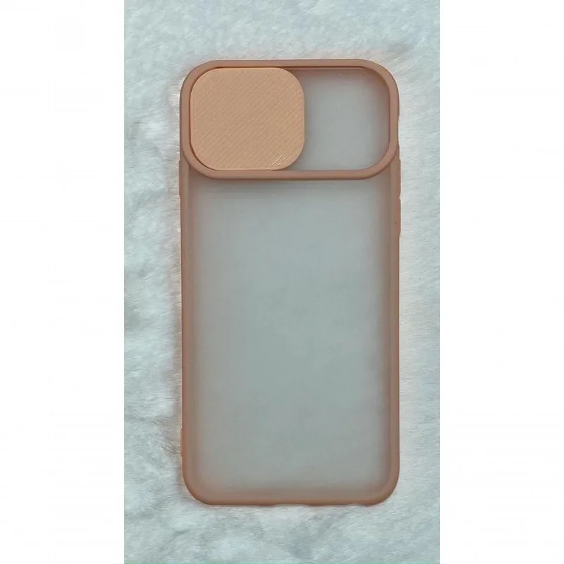 Capinha Silicone Protege Câmera Compativel Iphone 7 4.7 Translúcida Cor Rosa - DELUZZ