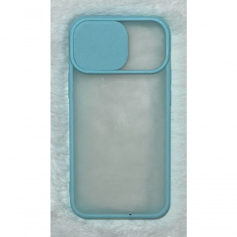Capinha Silicone Protege Câmera Compativel Iphone 12 Mini 5.4 Translucida Cor Verde água - DELUZZ