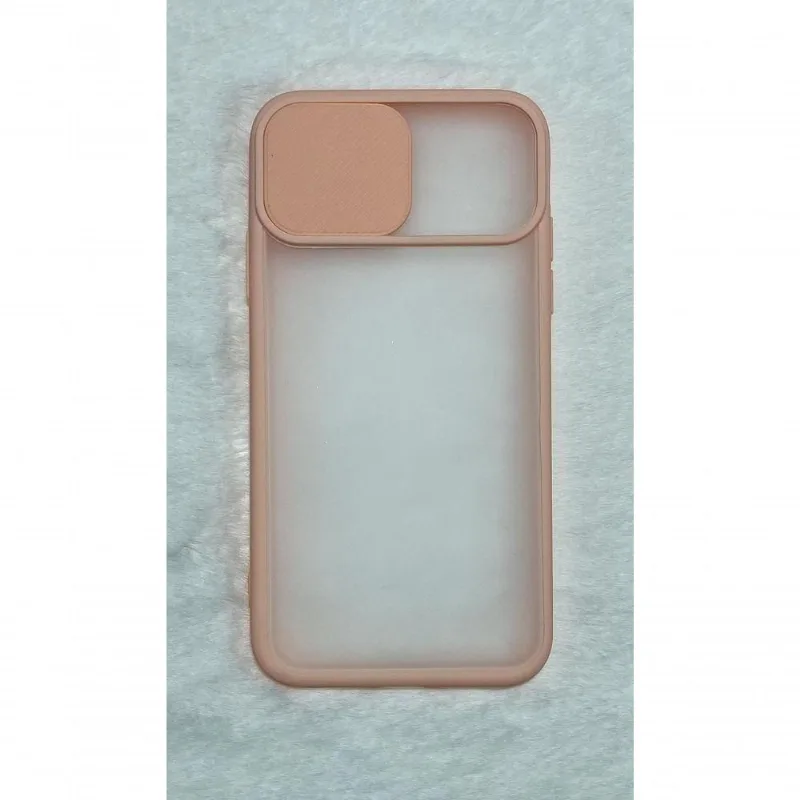 Capinha Silicone Protege Câmera Compativel Iphone Xs 5.8 Translucida Cor Rosa