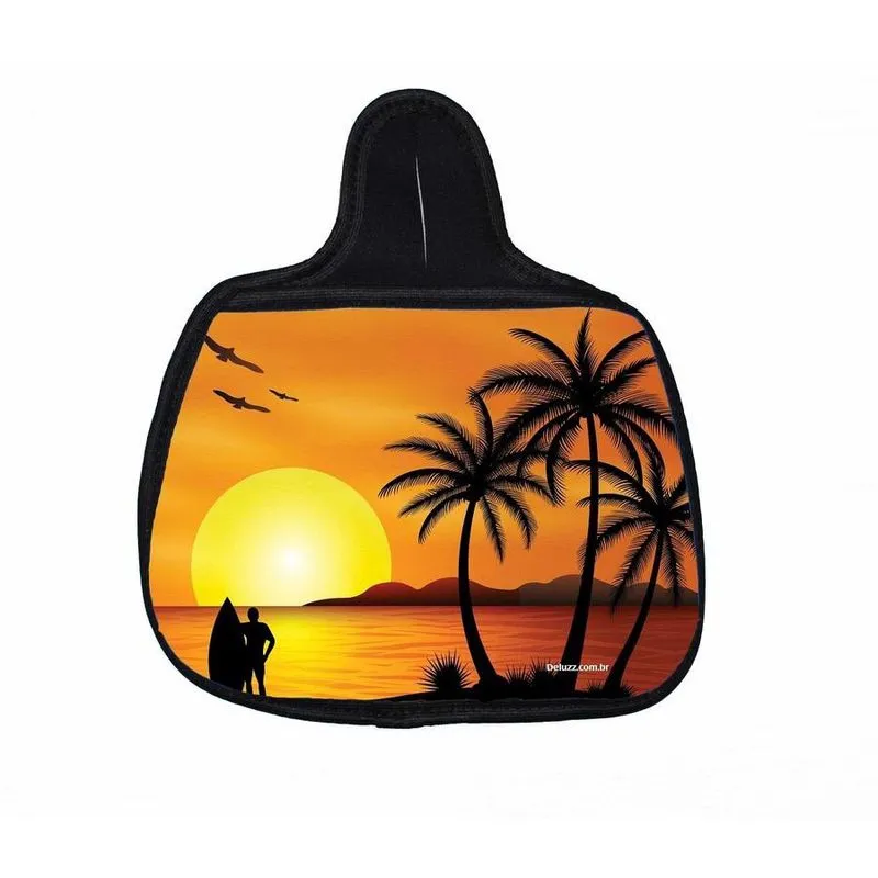 Lixo Car Lixeira Carro Neoprene Personalizado Surf Pôr do Sol