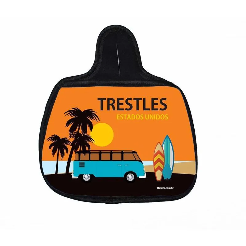 Lixo Car Lixeira Carro Neoprene Personalizado Surf Trestles