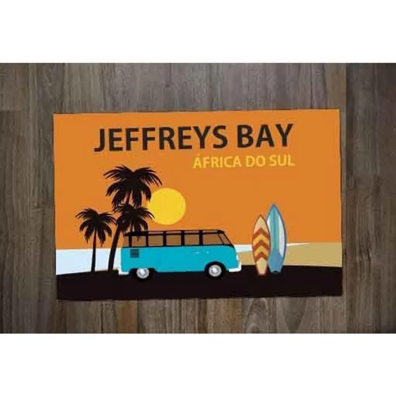 Jogo Americano Retangular Neoprene Surf Jeffreys Bay - DELUZZ
