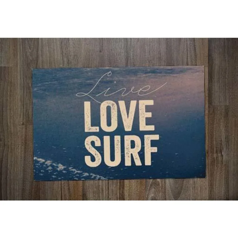Jogo Americano Retangular Neoprene Surf Live Love Surf - DELUZZ