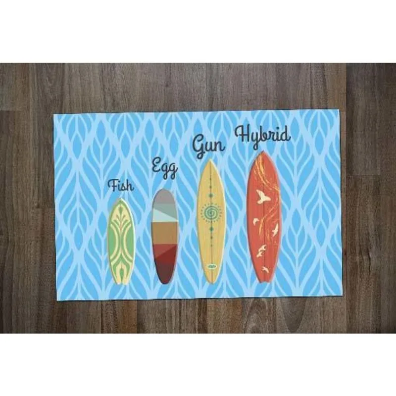 Jogo Americano Retangular Neoprene Surf Pranchas - DELUZZ