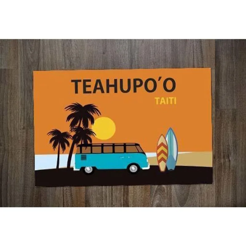 Jogo Americano Retangular Neoprene Surf Teahupoo - DELUZZ